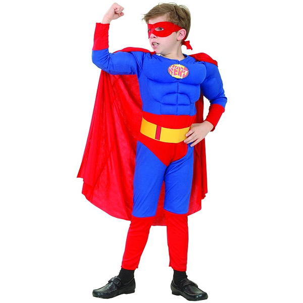 Super Hero jelmez, izmosított, 120/130