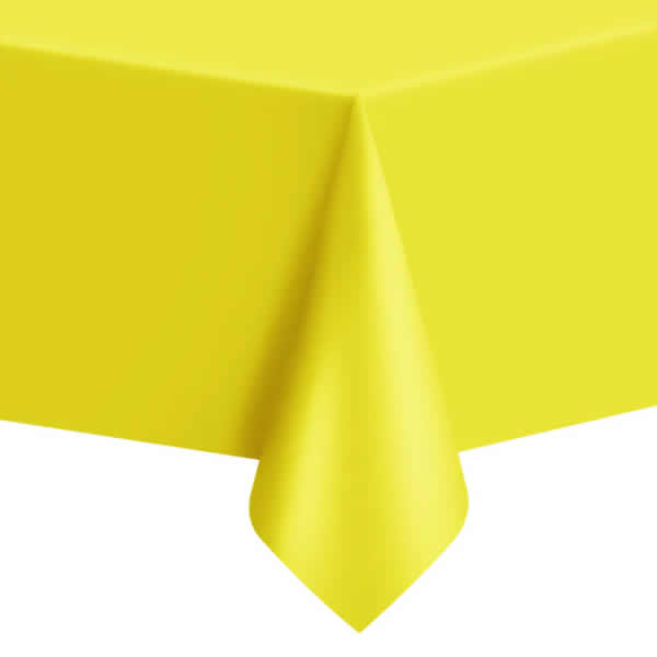 Asztalterítő, citrom sárga színű, 137cm x 274 cm