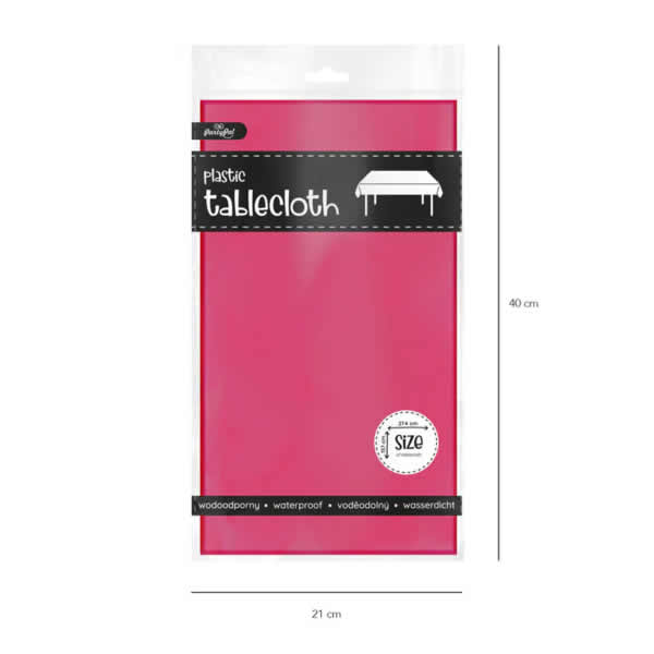 Asztalterítő,sötét pink, 137x 274 cm