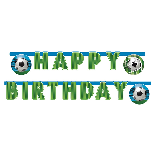 Happy birthday - fűzér - focis