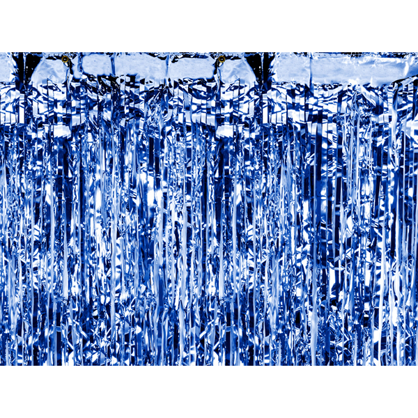 Party függöny, kék, 90 X 250 cm