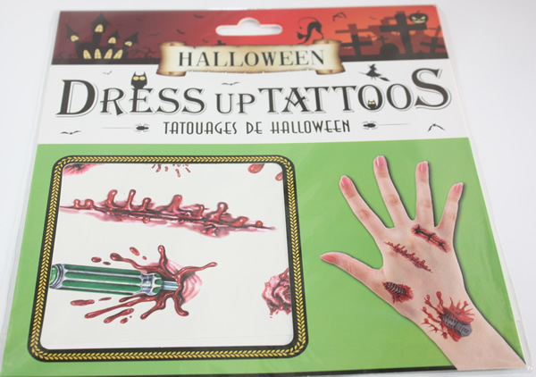 Halloween tetoválás, eszközök