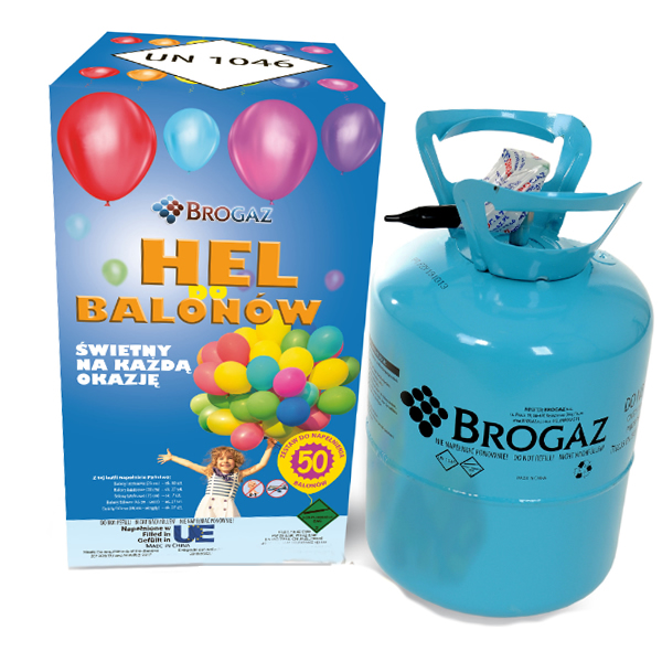 Hélium palack, kék palack, 100 lufihoz, lufi  nélkül