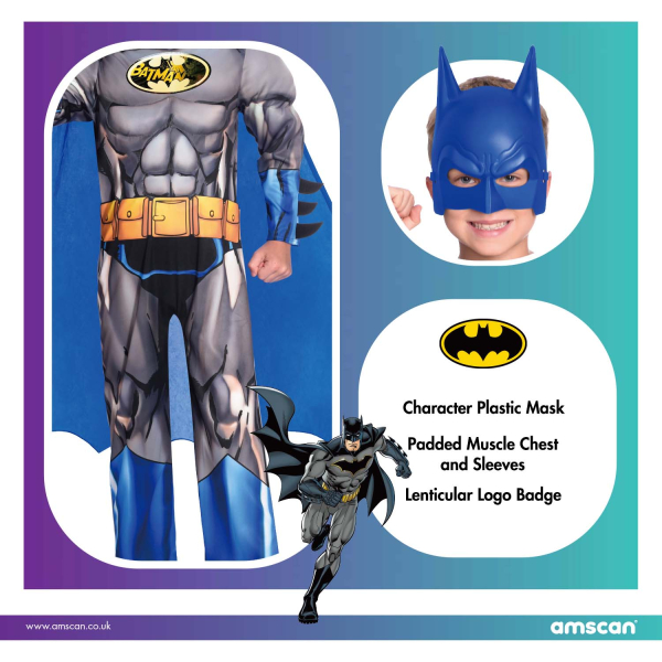 Batman a bátor és vakmerő jelmez 8-10 éveseknek
