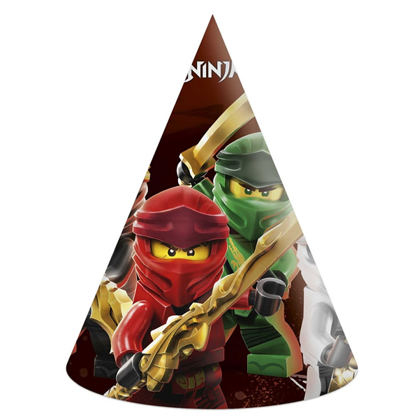 Papír kalap, Lego Ninjago, 6 db/csomag
