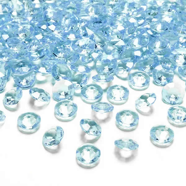 Gyémánt konfetti, türkiz 12 mm, 100 db/cs