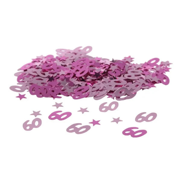 Konfetti, metál pink, 60-es, 14 gr/csomag
