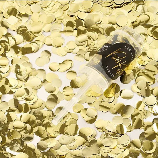 Push Pop konfetti kilövő, arany