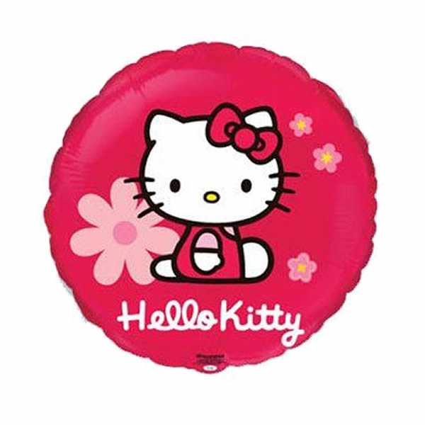Fólia lufi, Hello Kitty, gömb forma kb. 45 cm