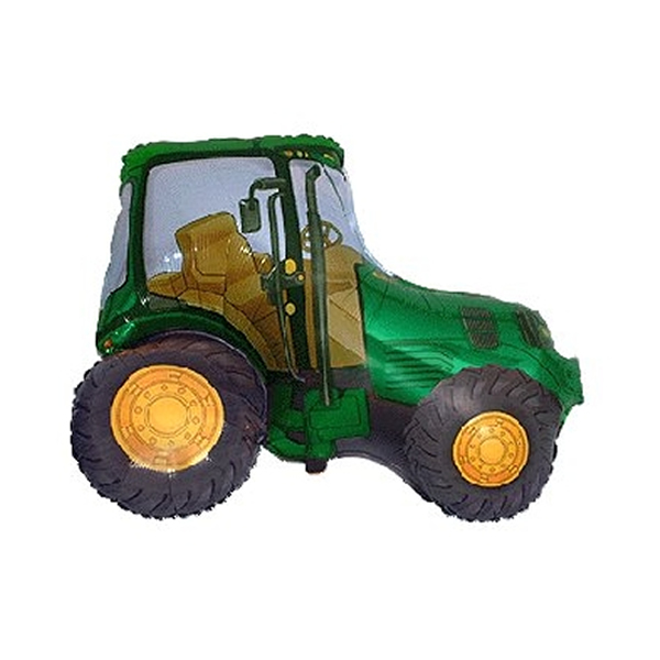 Fólia lufi, nagyforma, zöld traktor, 24