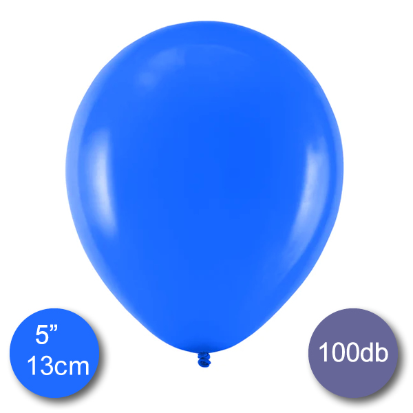 Pasztel, kék, lufi, d13cm, 100 db