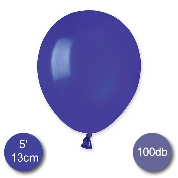 Pasztel,  navy blue, 100 db GÖMB, d13 cm