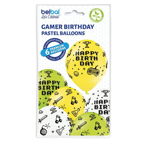 Lufi, Happy Birthday, gamer, 6 db/cs