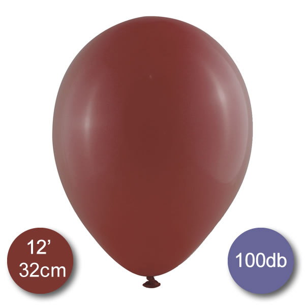 Lufi (metál) burgundy, 32cm, 100 db/cs
