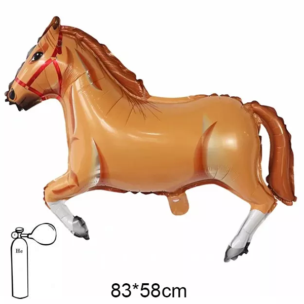 Fólia lufi,  ló, világos barna, 83*58 cm, csomagolt