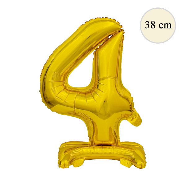 Fólia lufi, 4, talpas, arany, 38 cm