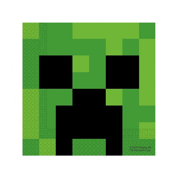 Szalvéta, Minecraft, 20 db, 33x33 cm