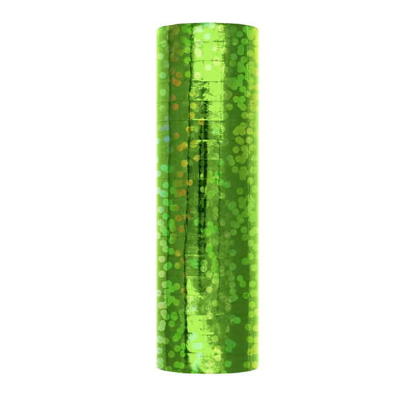 Szerpentin , hologramos, zöld színű, 3,8m, 18 db/cs