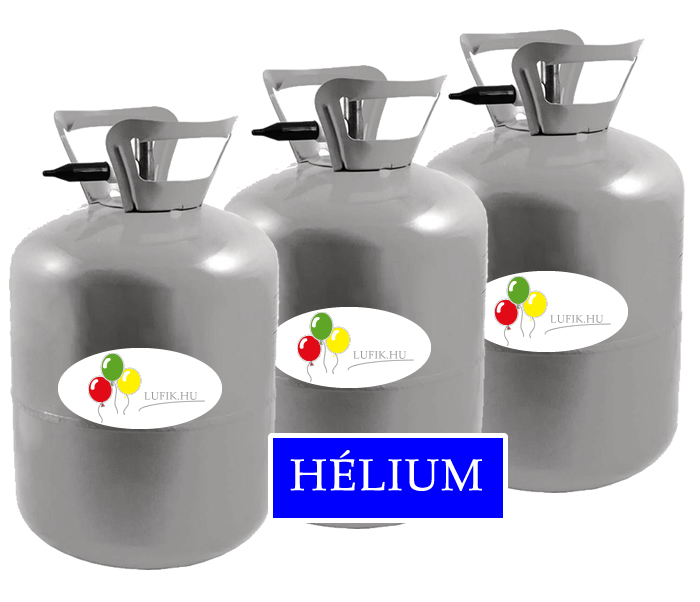 Hélium palackok